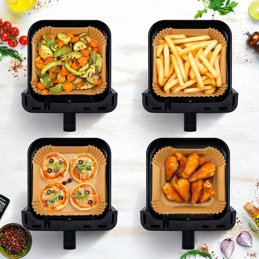 TESLA Electronics AirCook - фритюрник с горещ въздух 6,5 л 2100W/230V матов хром/черен