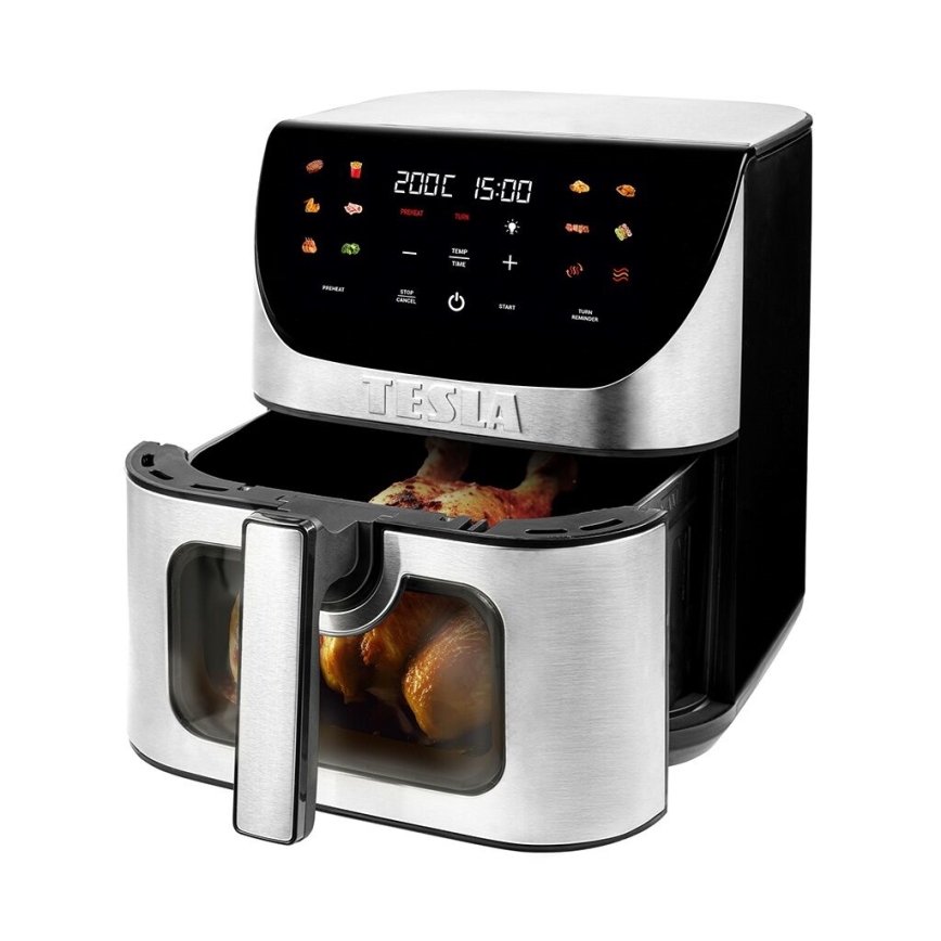 TESLA Electronics AirCook - Интелигентен многофункционален дигитален фритюрник с горещ въздух 9 l 1700W/230V Wi-Fi