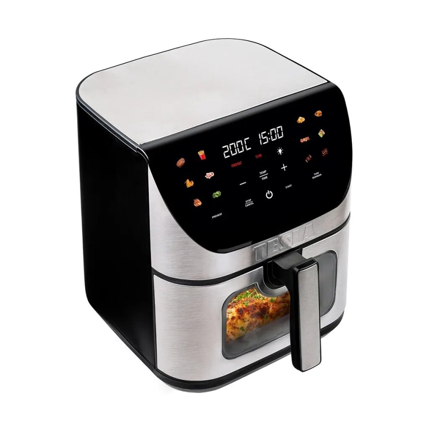 TESLA Electronics AirCook - Интелигентен многофункционален дигитален фритюрник с горещ въздух 9 l 1700W/230V Wi-Fi
