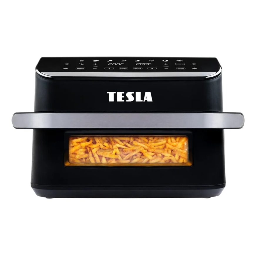 TESLA Electronics AirCook - Многофункционален двоен дигитален фритюрник с горещ въздух 10 l 2400W/230V