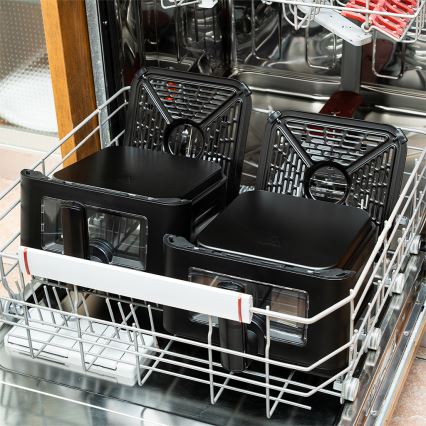 TESLA Electronics AirCook - Мултифункционална цифрова фритюрница с горещ въздух 11 л 2800W/230V черна