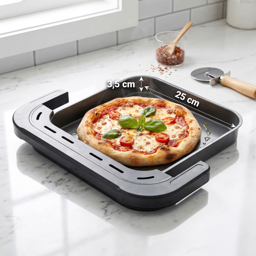 TESLA Electronics AirCook - Тризонова въздушна фритюрница 14,5 l 2800W/230V черна