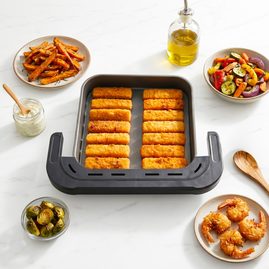 TESLA Electronics AirCook - Тризонова въздушна фритюрница 14,5 l 2800W/230V черна