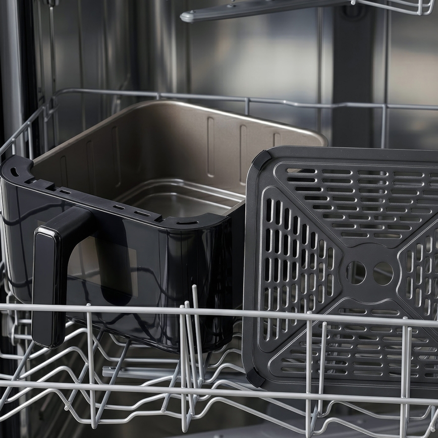 TESLA Electronics AirCook - Тризонова въздушна фритюрница 14,5 l 2800W/230V черна