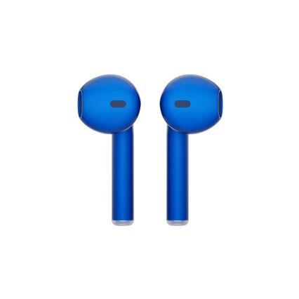 TESLA Electronics - Безжични слушалки 300 mAh + 2x 25 mAh IPX4 синьо