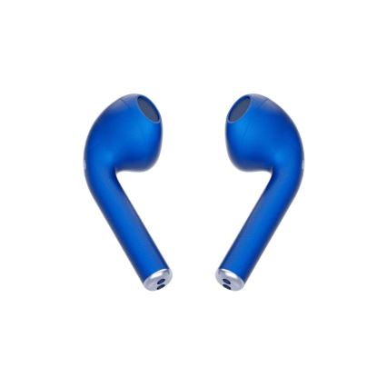 TESLA Electronics - Безжични слушалки 300 mAh + 2x 25 mAh IPX4 синьо