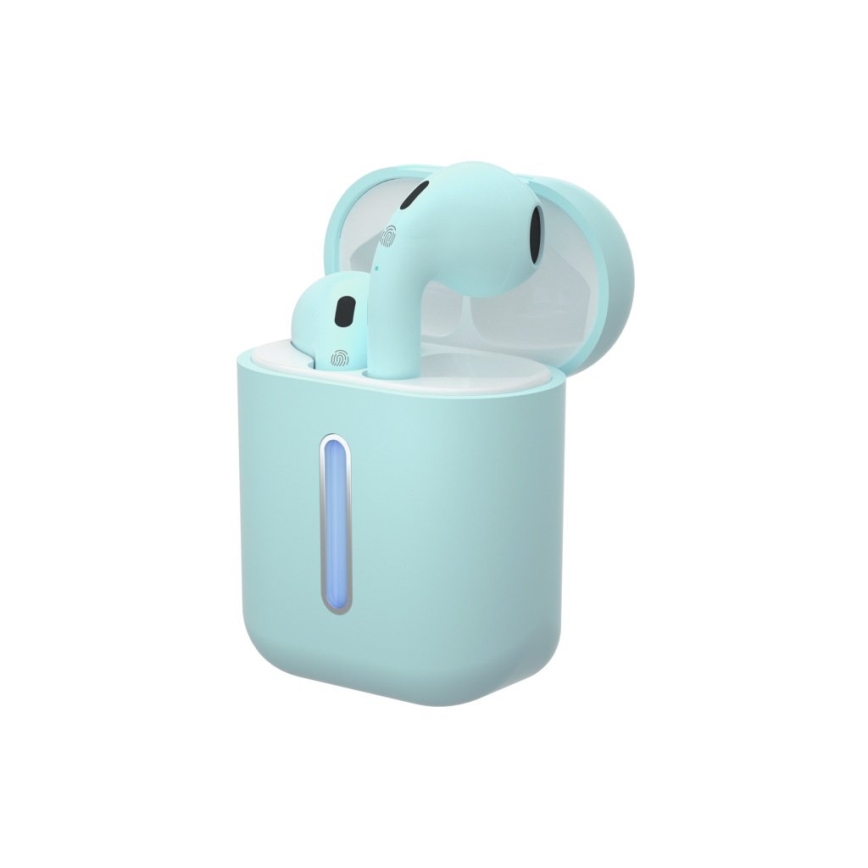 TESLA Electronics - Безжични слушалки 300 mAh + 2x 25 mAh IPX4 тюркоаз