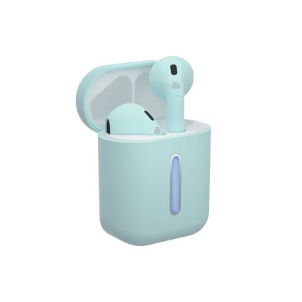 TESLA Electronics - Безжични слушалки 300 mAh + 2x 25 mAh IPX4 тюркоаз