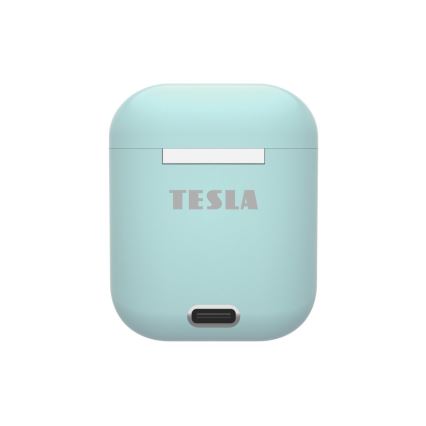 TESLA Electronics - Безжични слушалки 300 mAh + 2x 25 mAh IPX4 тюркоаз