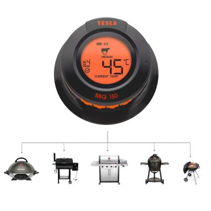 TESLA Electronics Cook - Дигитален термометър за месо със сонда 0-400 °C 2xAA IP65