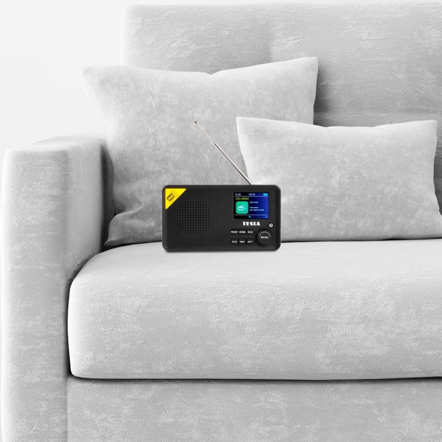 TESLA Electronics - Радио DAB+ FM 5W/4000 mAh черно