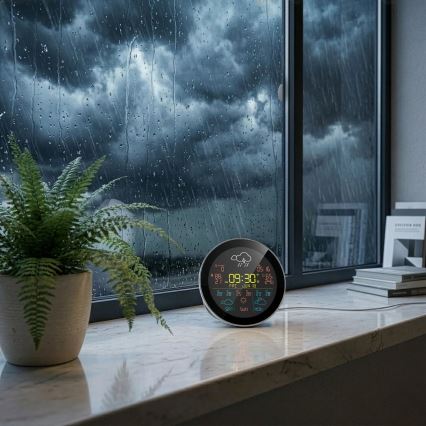 TESLA Electronics Устройство - Умна метеостанция със сензор 400 mAh Wi-Fi Tuya IP44