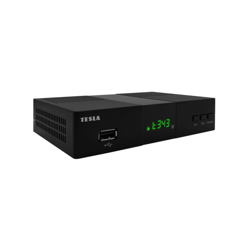 TESLA Electronics - DVB-T2 H.265 (HEVC) приемник 2xAAA + дистанционно управление