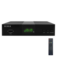 TESLA Electronics - DVB-T2 H.265 (HEVC) приемник 2xAAA + дистанционно управление
