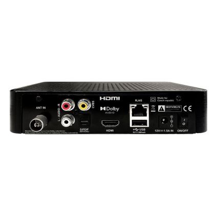 TESLA Electronics - DVB-T2 H.265 (HEVC) приемник с HbbTV, 12V + дистанционно управление