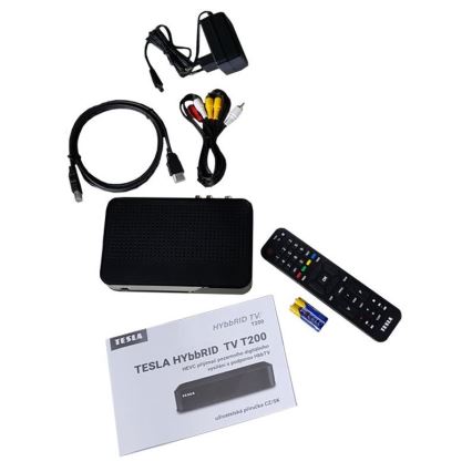 TESLA Electronics - DVB-T2 H.265 (HEVC) приемник с HbbTV, 12V + дистанционно управление