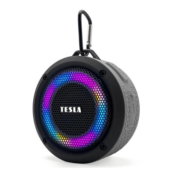 TESLA Electronics - LED RGB Безжичен високоговорител 5W/1200 mAh/3,7V IPX7 сив