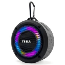 TESLA Electronics - LED RGB Безжична колонка 5W/1200 mAh/3,7V IPX7 сив