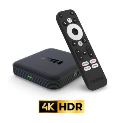 TESLA Electronics MediaBox - UHD мултимедия плейър Wi-Fi + дистанционно управление