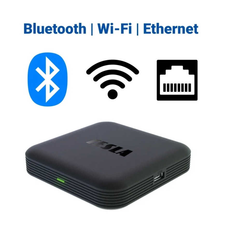 TESLA Electronics MediaBox - UHD мултимедия плейър Wi-Fi + дистанционно управление