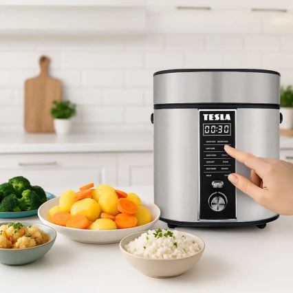 TESLA Electronics MultiCook - Многофункционален Уред за готвене на ориз 2,1 l 400W/230V