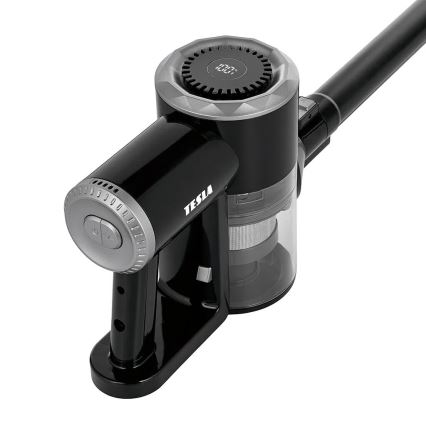 TESLA Electronics PureStar - Гъвкав безжичен прахосмукачка тип пръчка 2в1 150W/2200 mAh черен
