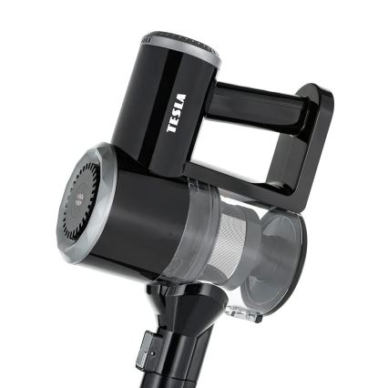 TESLA Electronics PureStar - Гъвкав безжичен прахосмукачка тип пръчка 2в1 150W/2200 mAh черен