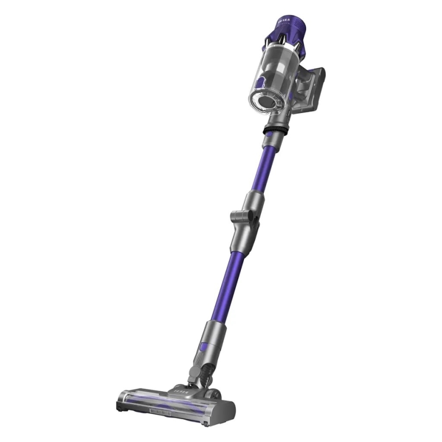 TESLA Electronics PureStar - Гъвкав безжичен прахосмукачка тип пръчка 2в1 250W/2200 mAh сив/лилав