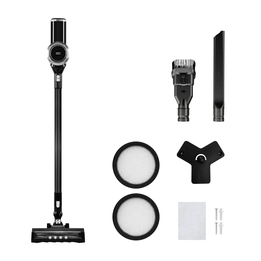 TESLA Electronics PureStar - Ръчна прахосмукачка 2в1 150W/2200 mAh 22,2V черен