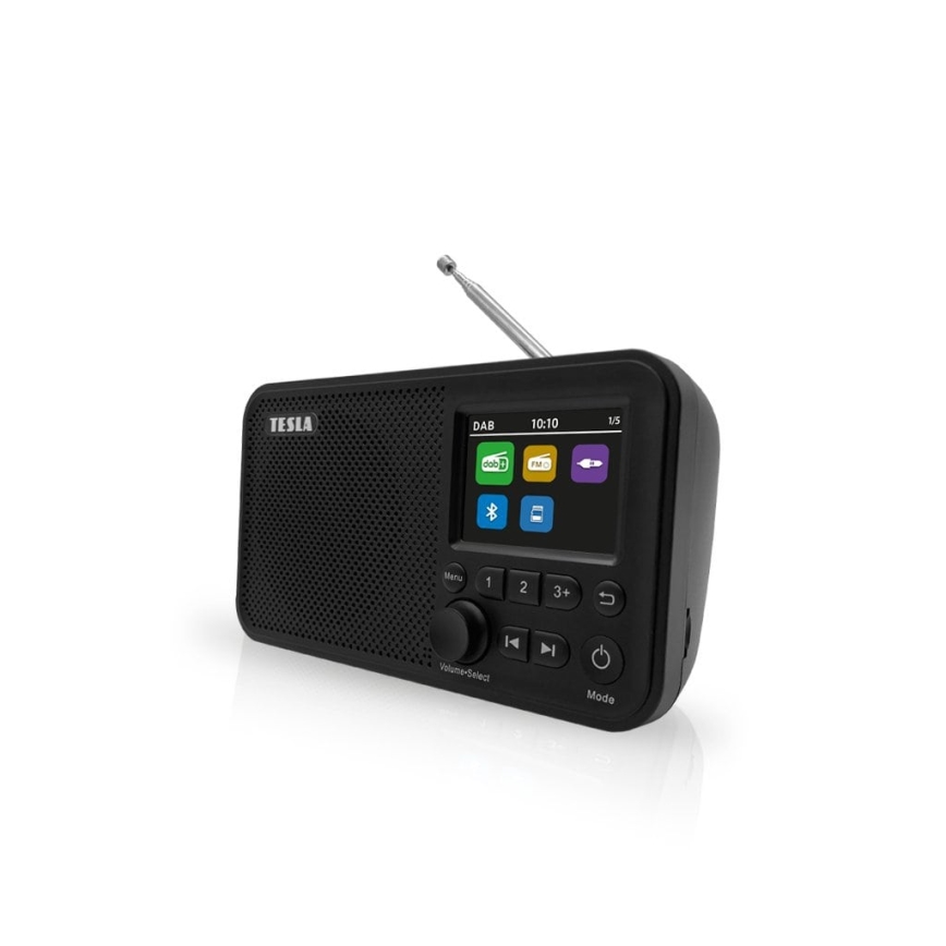 TESLA Electronics - Радио DAB+ FM 5W/1800 mAh черен
