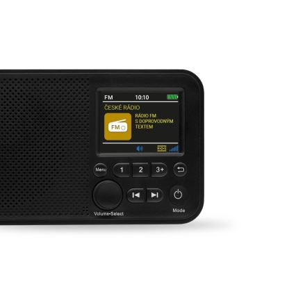 TESLA Electronics - Радио DAB+ FM 5W/1800 mAh черен