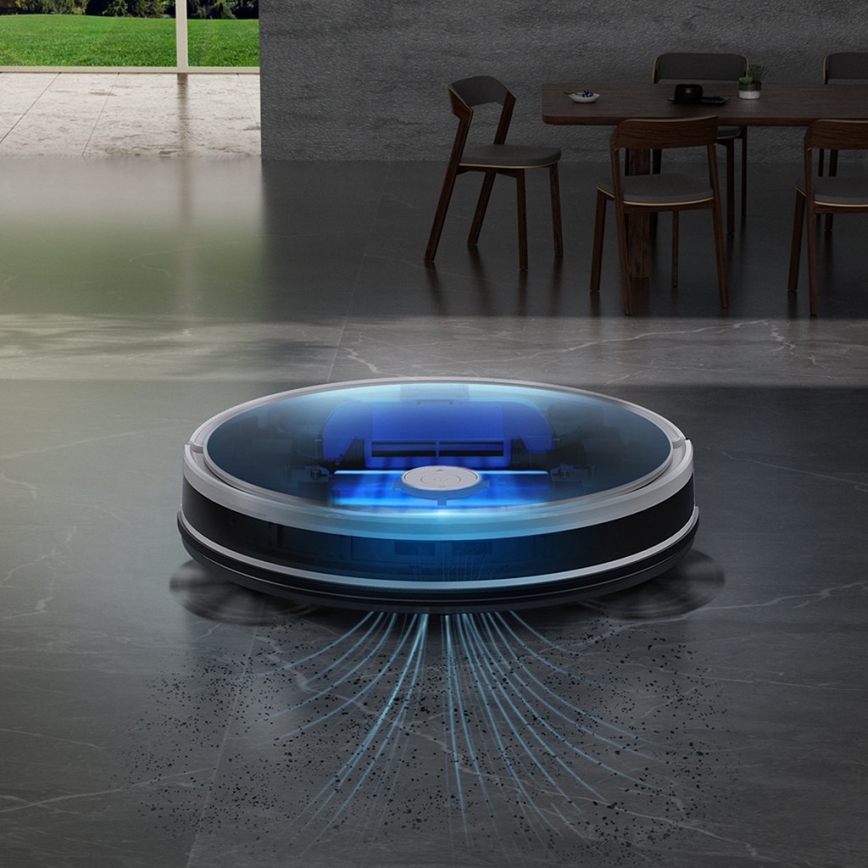 TESLA Electronics RoboStar - Интелигентна прахосмукачка робот 2в1 2600 mAh Wi-Fi бял + дистанционно управление