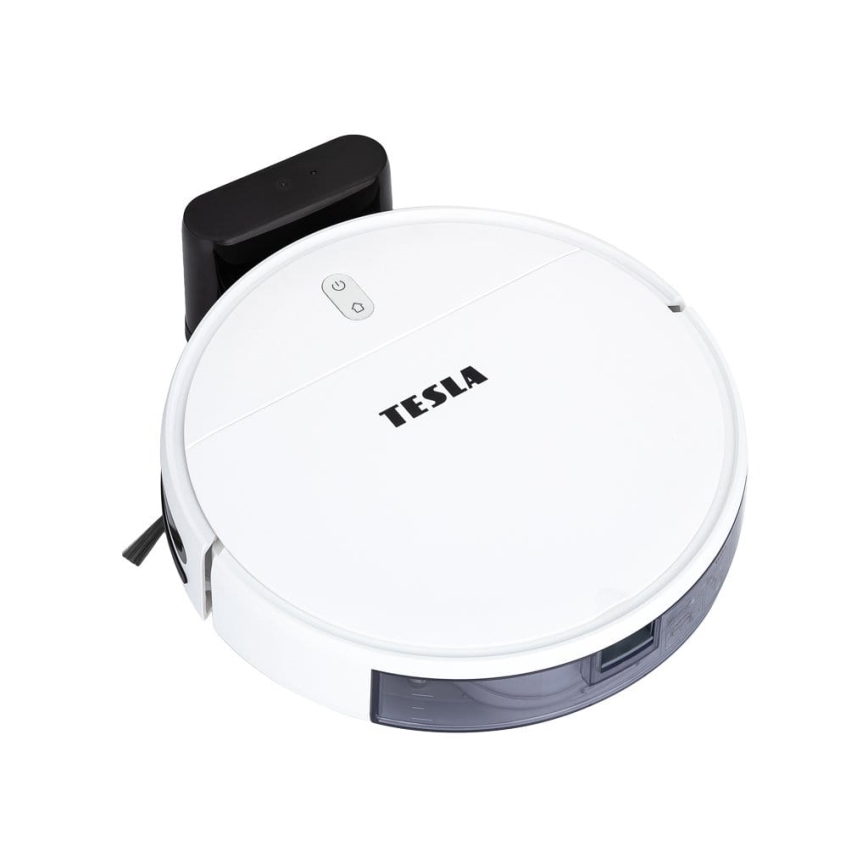 TESLA Electronics RoboStar - Интелигентна прахосмукачка робот 2в1 2500 mAh Wi-Fi Tuya бял + дистанционно управление