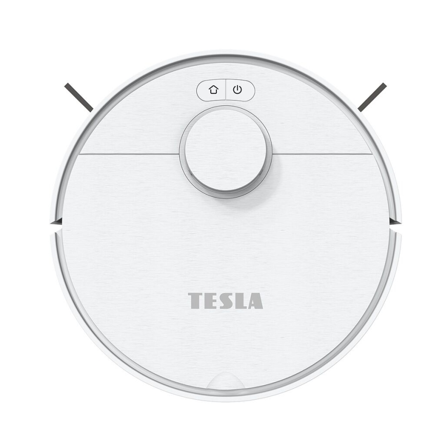 TESLA Electronics RoboStar - Интелигентна прахосмукачка робот 2в1 2550 mAh Wi-Fi бял