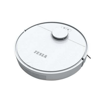 TESLA Electronics RoboStar - Интелигентна прахосмукачка робот 2в1 2550 mAh Wi-Fi бял