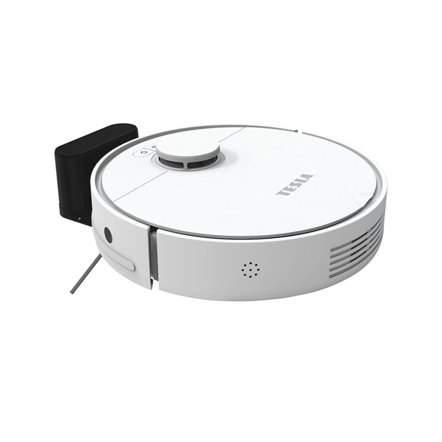 TESLA Electronics RoboStar - Интелигентна прахосмукачка робот 2в1 2550 mAh Wi-Fi бял