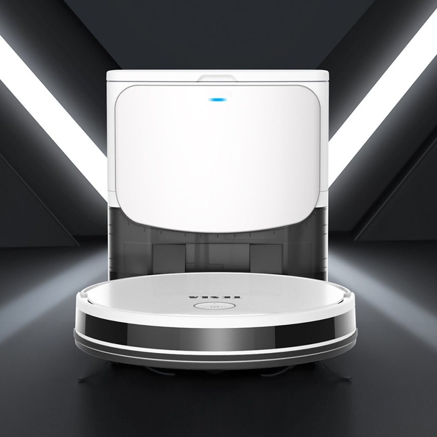 TESLA Electronics RoboStar - Интелигентна прахосмукачка робот 2в1 2600 mAh Wi-Fi бял + дистанционно управление