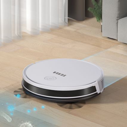 TESLA Electronics RoboStar - Интелигентна прахосмукачка робот 2в1 2600 mAh Wi-Fi бял + дистанционно управление