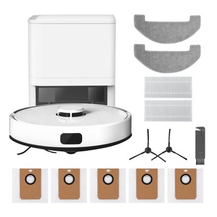 TESLA Electronics RoboStar - Интелигентна прахосмукачка робот 2в1 2600 mAh Wi-Fi бял