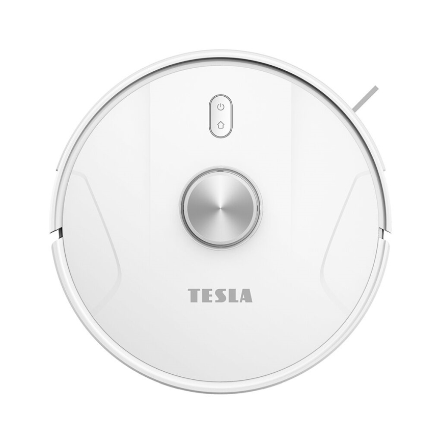 TESLA Electronics RoboStar - Интелигентна прахосмукачка робот 2в1 2600 mAh Wi-Fi бял