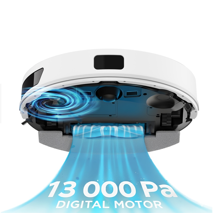 TESLA Electronics RoboStar - Интелигентна роботизирана прахосмукачка 3 в 1 3200 mAh Wi-Fi бяла