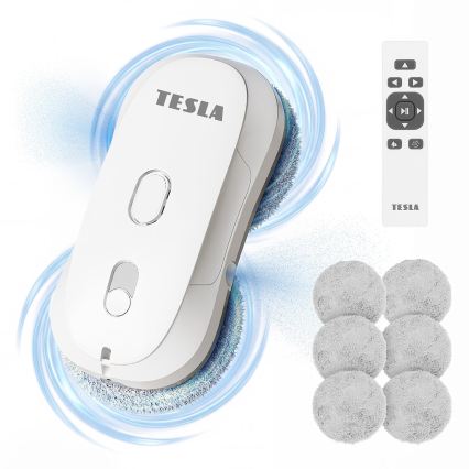 TESLA Electronics RoboStar - Почиствач за прозорци с пулверизатор за вода 72W/230V/500 mAh + дистанционно управление