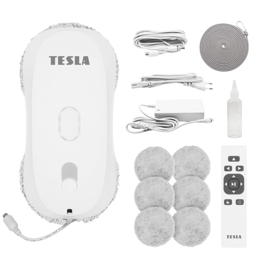 TESLA Electronics RoboStar - Почиствач за прозорци с пулверизатор за вода 72W/230V/500 mAh + дистанционно управление