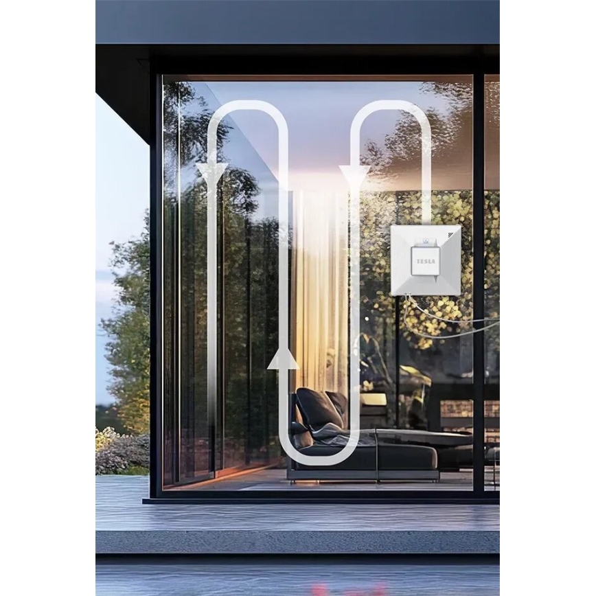 TESLA Electronics RoboStar - Умен почистващ прозорци с водно пръскане 72W/230V/650 mAh Wi-Fi + дистанционно управление