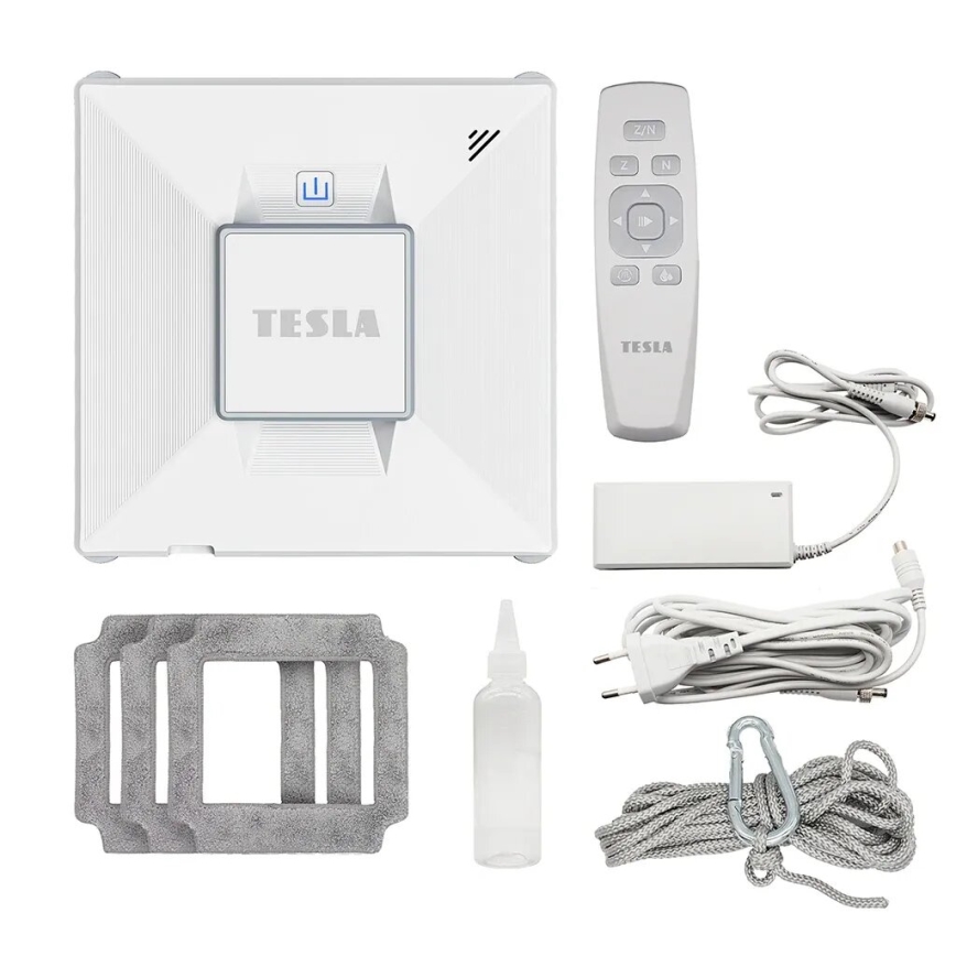 TESLA Electronics RoboStar - Умен почистващ прозорци с водно пръскане 72W/230V/650 mAh Wi-Fi + дистанционно управление