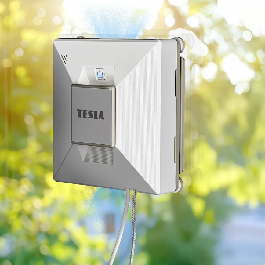 TESLA Electronics RoboStar - Умен уред за почистване на прозорци с воден спрей 72W/230V/650 mAh Wi-Fi + дистанционно управление