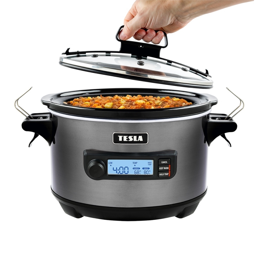 TESLA Electronics SlowCook - Бавна тенджера 5,6 л 290W/230V