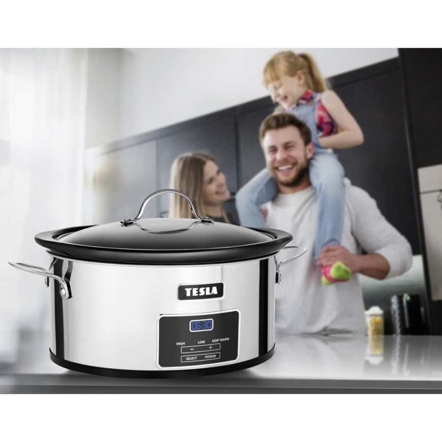 TESLA Electronics SlowCook - Уред за бавно готвене 5,6 l 250W/230V