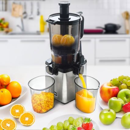 TESLA Electronics SlowJuicer Deluxe - Сокоизстисквачка с ниски обороти 250W/230V неръждаем/черен