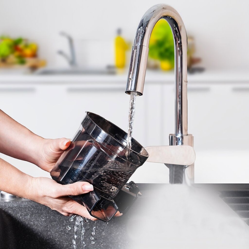 TESLA Electronics SlowJuicer Deluxe - Сокоизстисквачка с ниски обороти 250W/230V неръждаем/черен